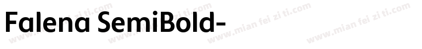 Falena SemiBold字体转换